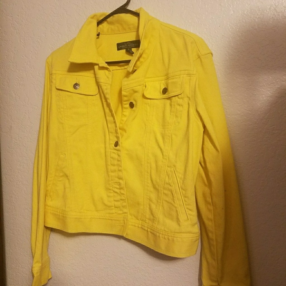 Yellow jean jacket